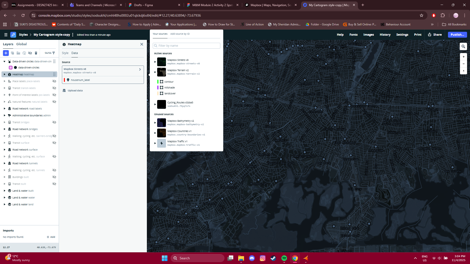 Back to experimenting with bivariate spacial map
